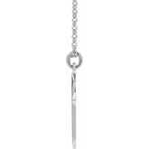 Sterling Silver Cross 18" Necklace